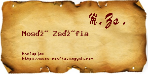 Mosó Zsófia névjegykártya